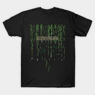 Matrix System Failure - Ugly Sweater Stitch Pattern T-Shirt